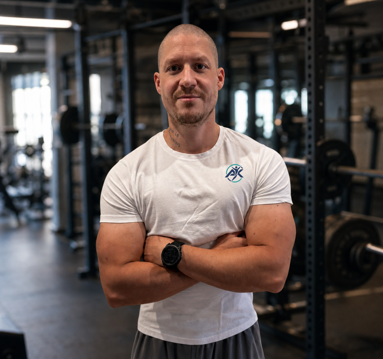 Timo Rinnenburger, Coach von ALLTAGSKRAFT, im Fitnessstudio